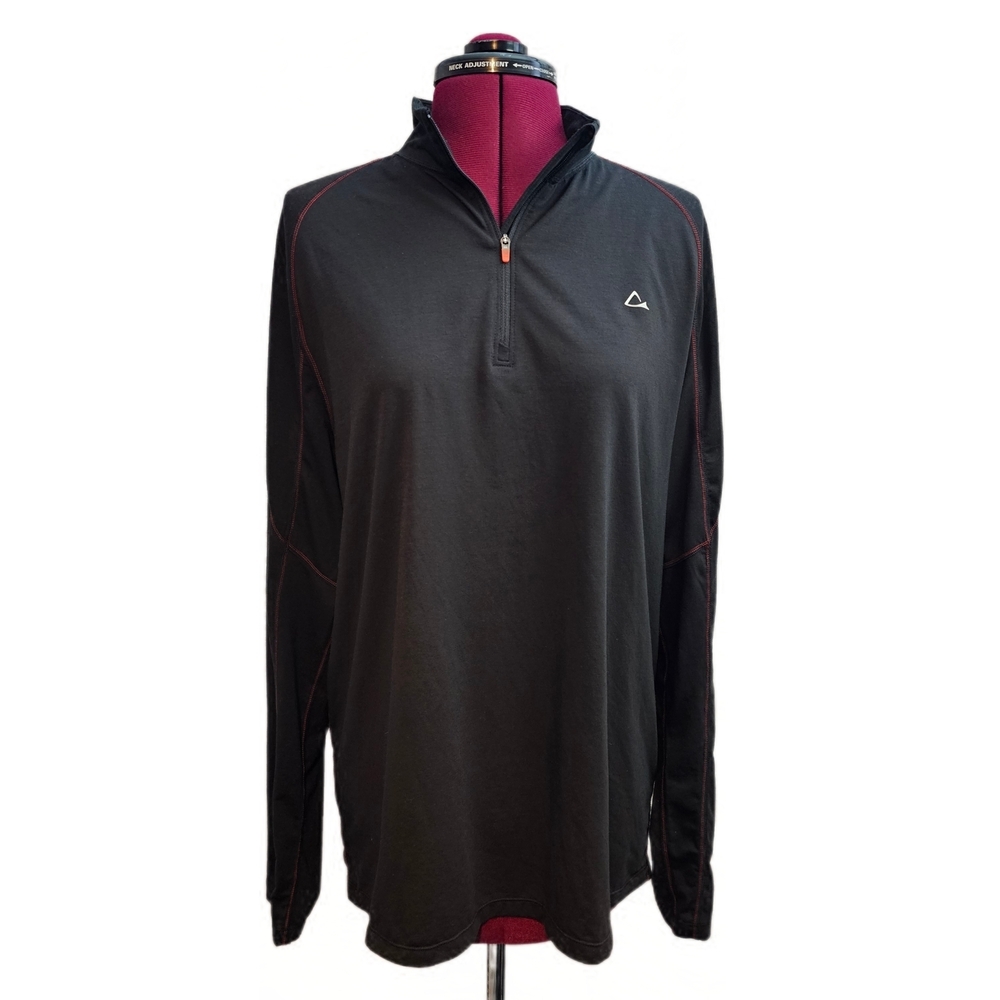 Paradox Merino Wool Blend Black Long Sleeve Men's 1/4 Zip Dri Release Freshguard
